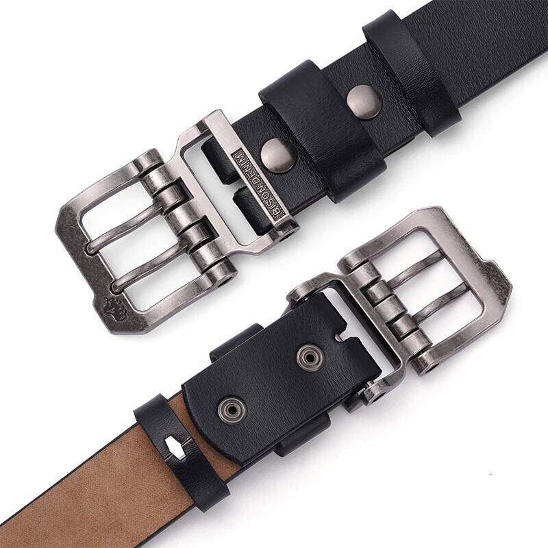 2024 Men's High Quality Belts Genuine Leather Strap Luxury Pin Buckle Fancy Vintage Belt for Jeans Free Shipping S260228
