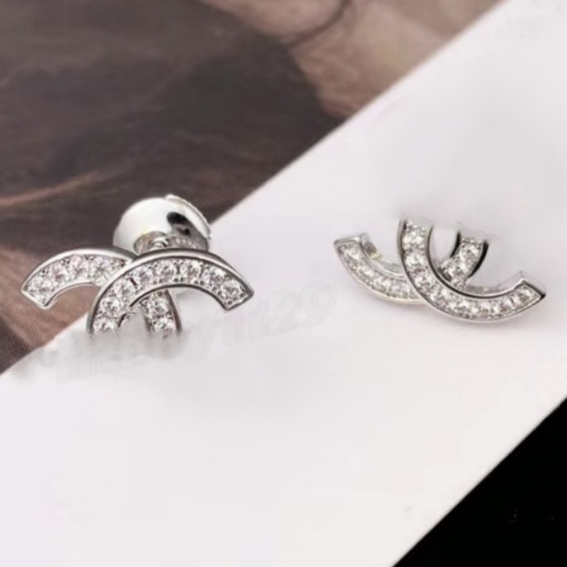 Top Quality Stud Fashion stud earrings woman designer earring multi colors c letter women dia Wedding Gifts jewelry