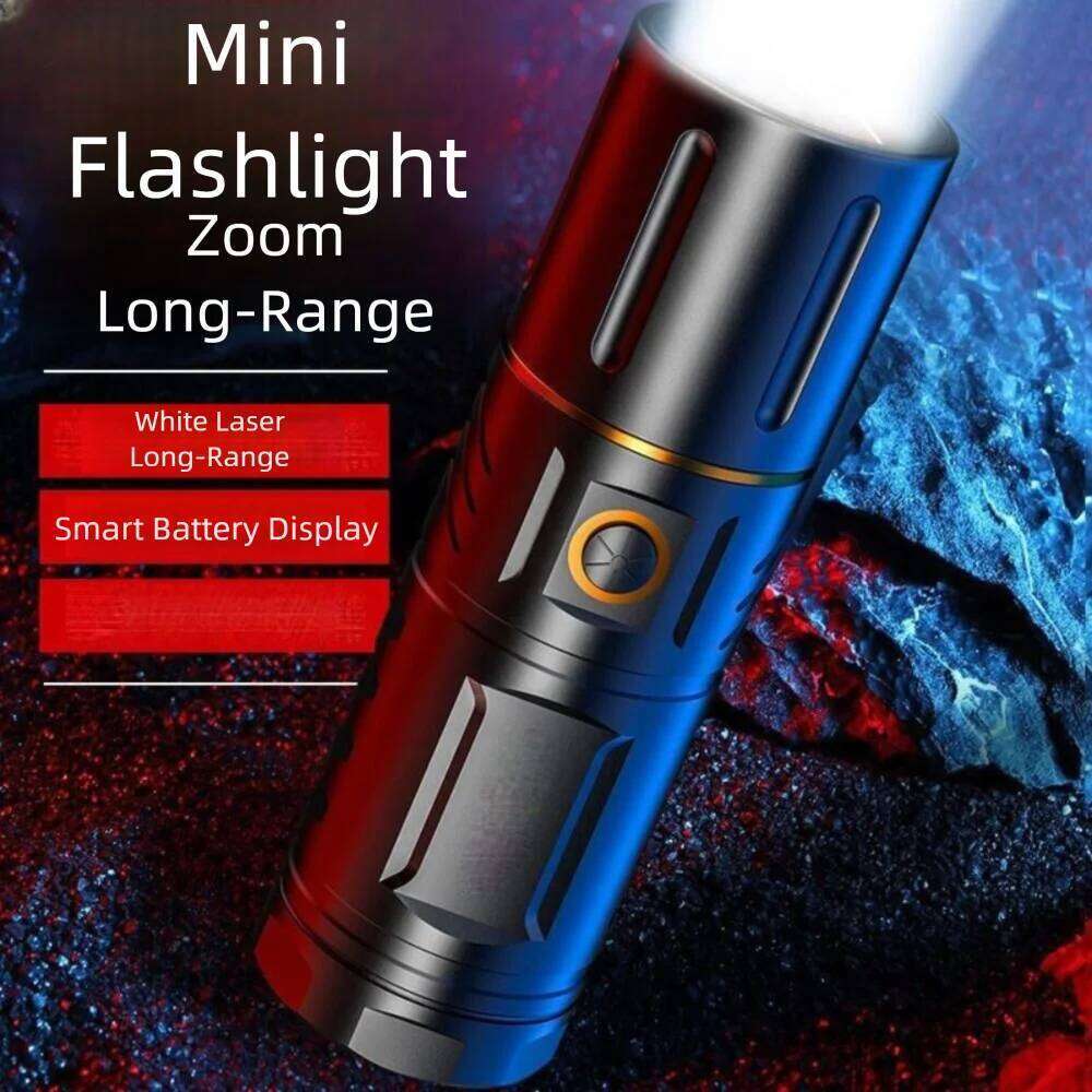 Durable 5 Levels Zoomable Rechargeable High Power LED Flashlight Waterproof Ultra-Bright Torch Z260301