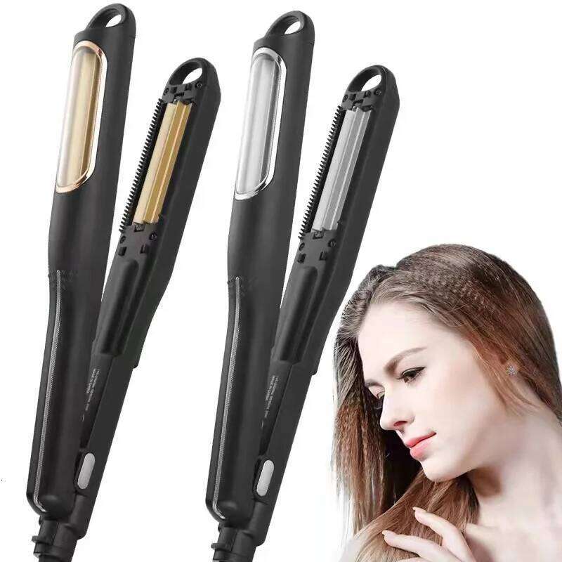 Heating Styling Tools Rotating Brush Clips Crimping Corrugated Crimper Flat Iron Curler Hair Wavy H260302 - view 7