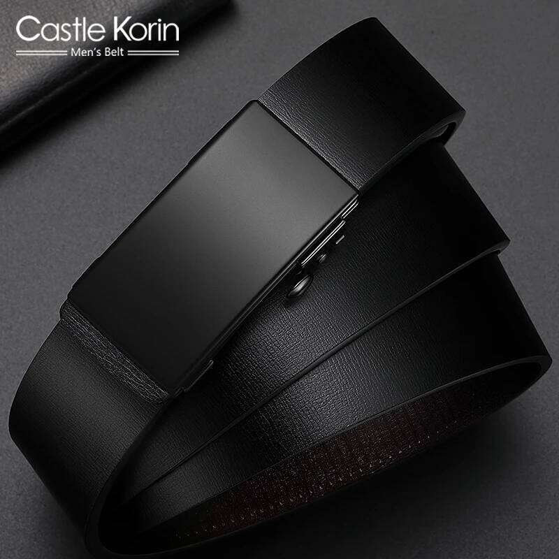 Men's leather designer luxury brand Alloy inner wear belt fashion genuine male Belt Men gift S260228