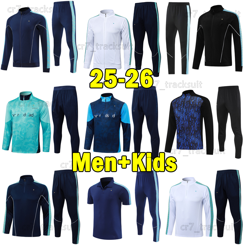 2026 Soccer Sets OM Marseille Long Sleeves Tracksuits 25 26 HOJBJERG PAIXAO GREENWOOD T.WEAH GOUIRI POLO Training sweat suit Men Uniforms Football Shirts kids kits