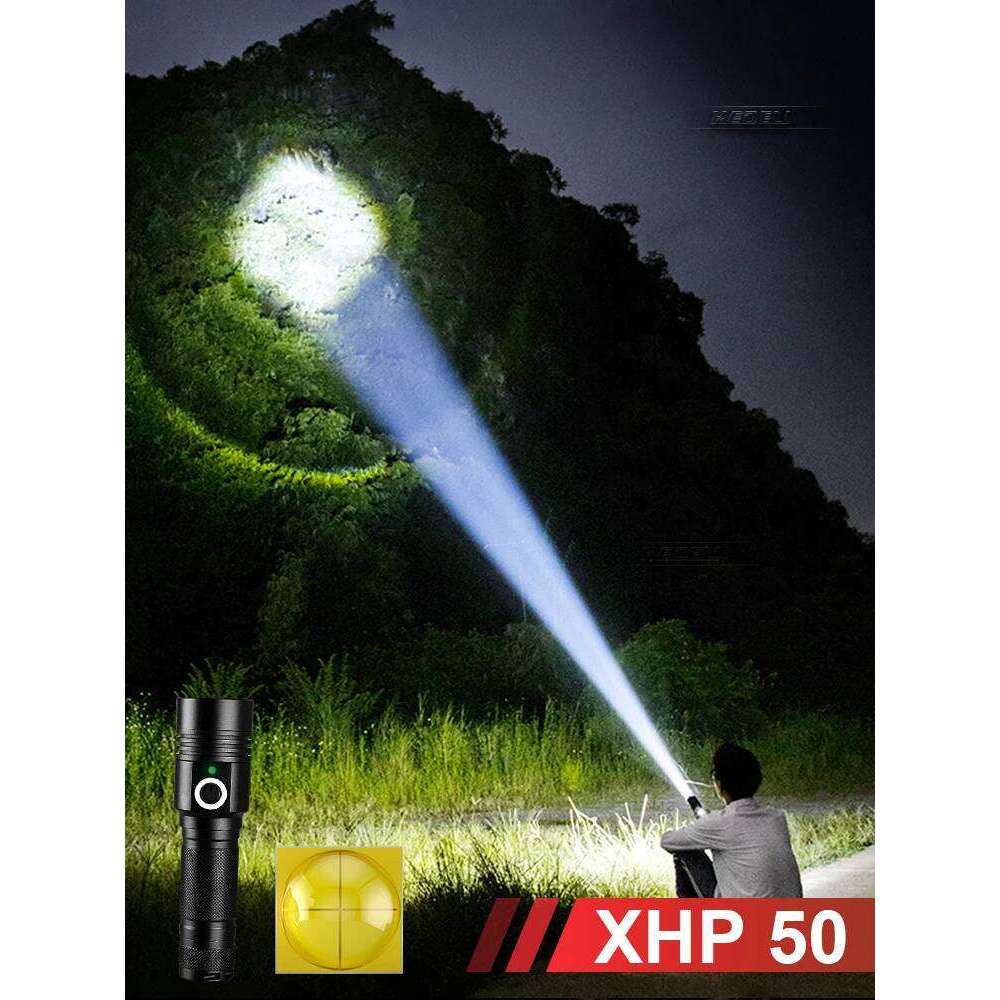 Newest High Power LED Flashlight USB Charging Long Range Zoom Tactical Torch Aluminum Alloy Camping Fishing Waterproof Lantern Z260301