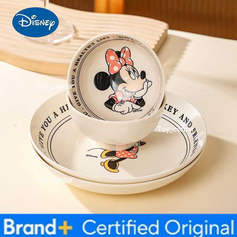 Disney Mickey Ceramic Bowl Cartoon Donald Duck Daisy Cartoon Soup Bowl Household Childrens Fun Tableware Set H260302