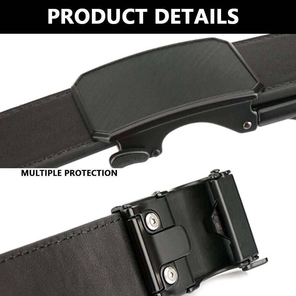 TUSHI New Gun Hanging Genuine Military Leather Luxury for Men Male Metal Automatic Buckle Designer Tactical Waist Belt S260228