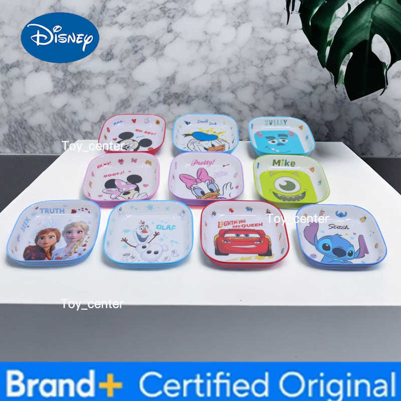 Disney 1pc cartoon Melamine square plateFamily dinner birthday party tableware beautiful and durable melamine square plate H260302