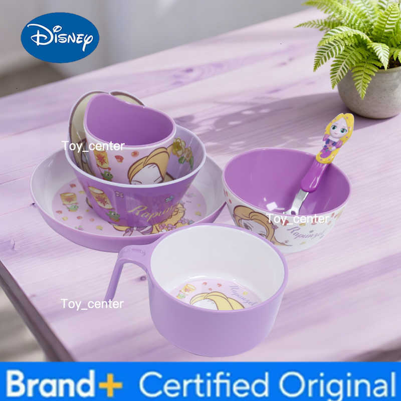 Disney 1pc Rapunzel cartoon tableware Family Dinner Birthday Party Exquisite fall resistant lovely Rapunzel tableware H260302