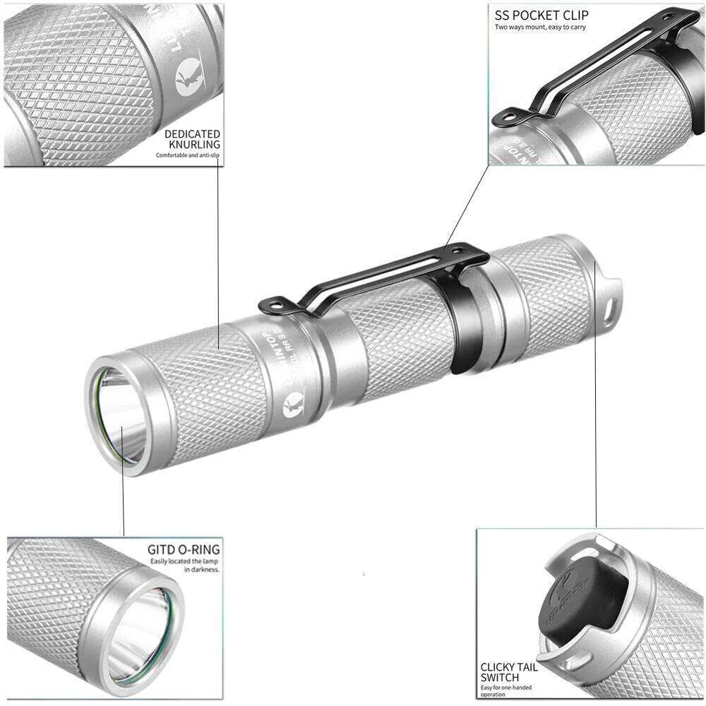 Outdoor Camping Flashlight EDC Fishing Light High Power LED Lantern 900 Lumen Magnetic Tail Lamp 14500 Battery Torch TOOL AA 3.0 Z260301
