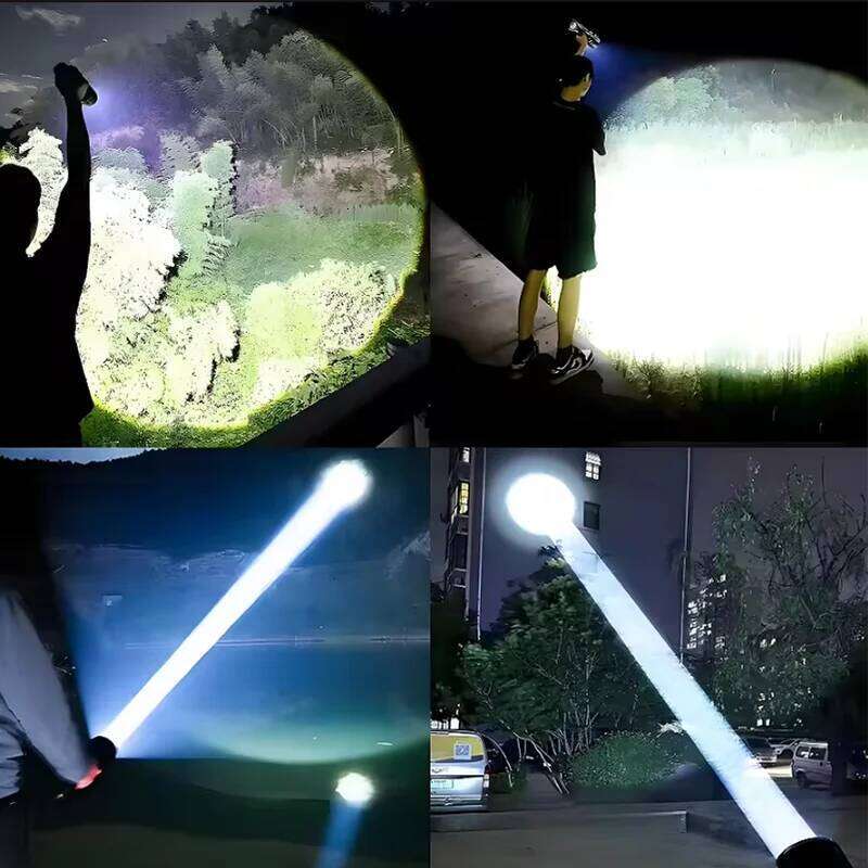 NEW Most Powerful LED Flashlights High Power Lighting 6km Spotlight Built-in Battrey Rechargeable Torch Hunting Tactical Torchs Z260301