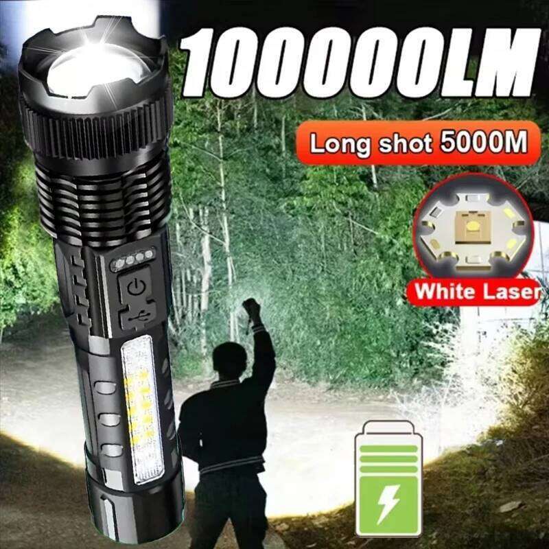 Powerful Flashlights Rechargeable Torch Light High Power LED Flashlight Built-in Battery For Camping Emergency Fishing Lantern Z260301