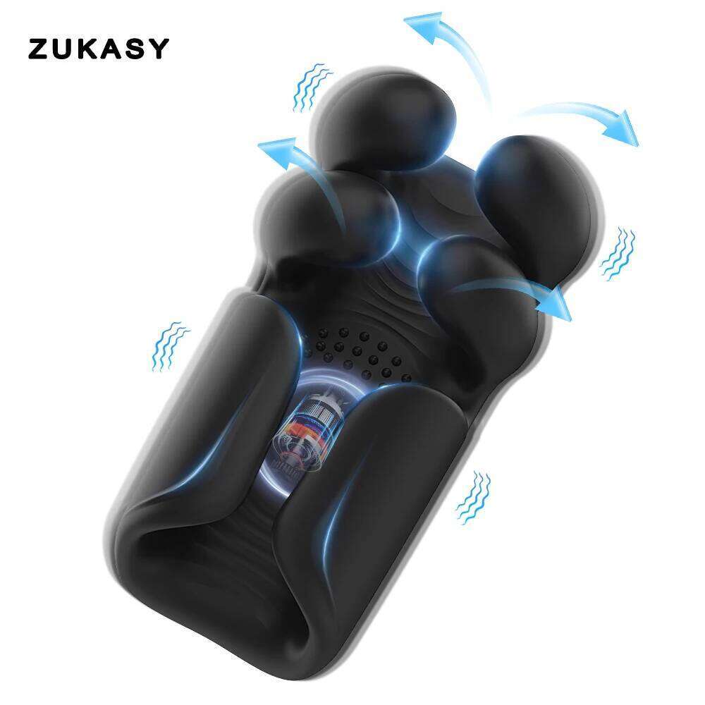 Male Masturbator Training Glans Vibrator Pinching Trainer Massager Tapping Stroker Penis Stimulator for Men Sex Toys C260302