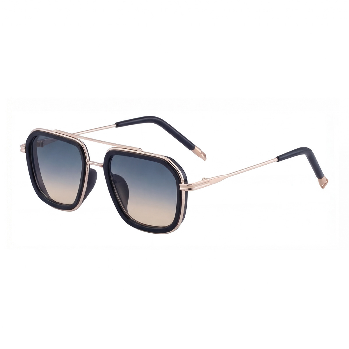 2026 New Fashion Square Frame Sunglasses Retro Double-Beam Outdoor Driving Sun Protection Glasses for Men,