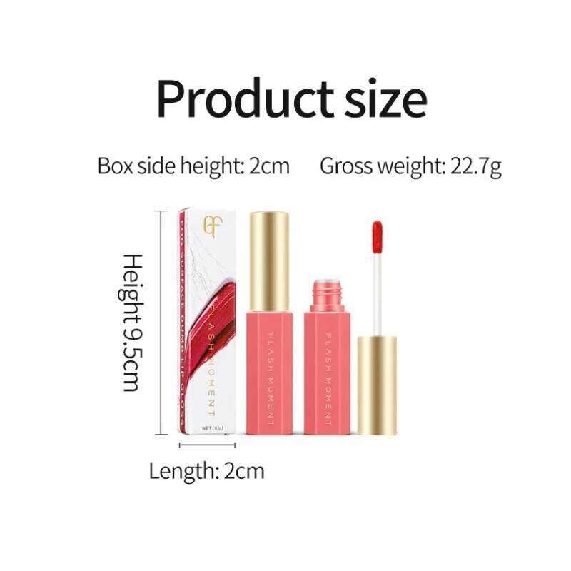 High Quality Brand Makeup Nude Lipstick Gloss Waterproof Liquid Matte Lip Stick Long Lasting Quick Dry Red LipGloss Cosmetic H260302