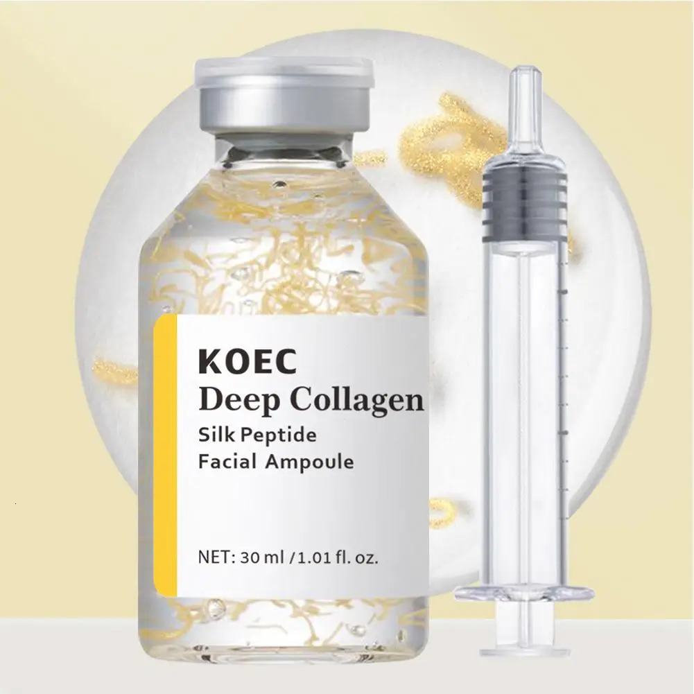 KOEC Deep Collagen Silk Peptide Ampoule 30ml Korean Aging Intensive Skin Serum 260302 - view 3
