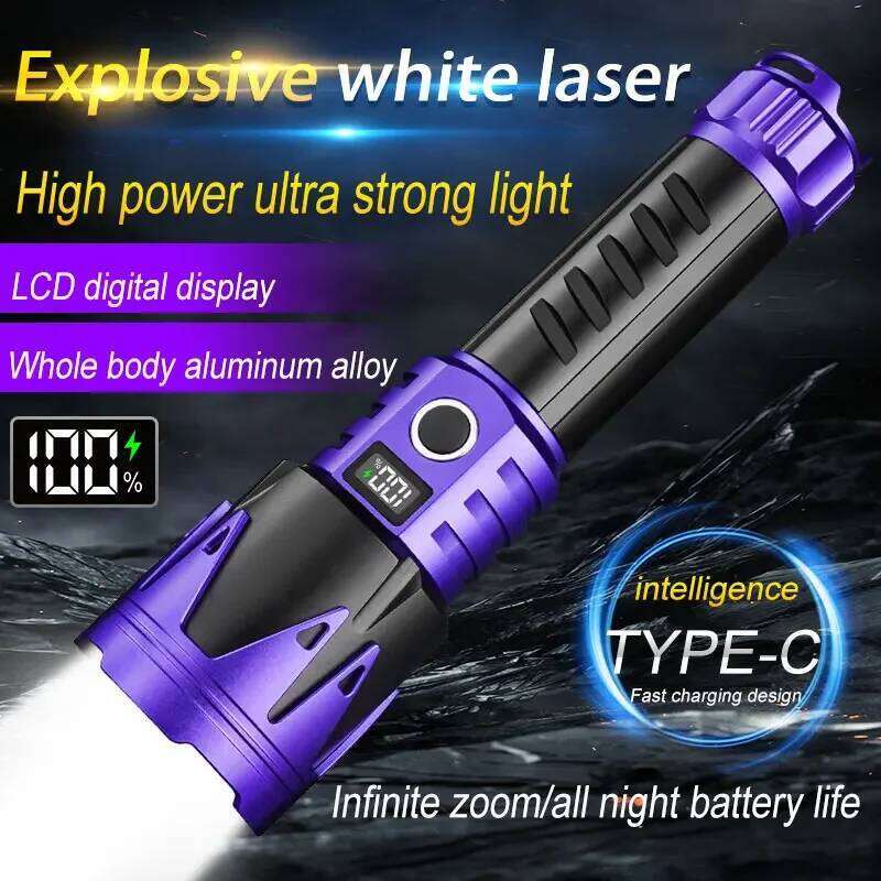 Powerful LED Flashlight Aluminium Alloy Tactical Flashlights Waterproof Zoomable Torch for Camping Hiking Z260301
