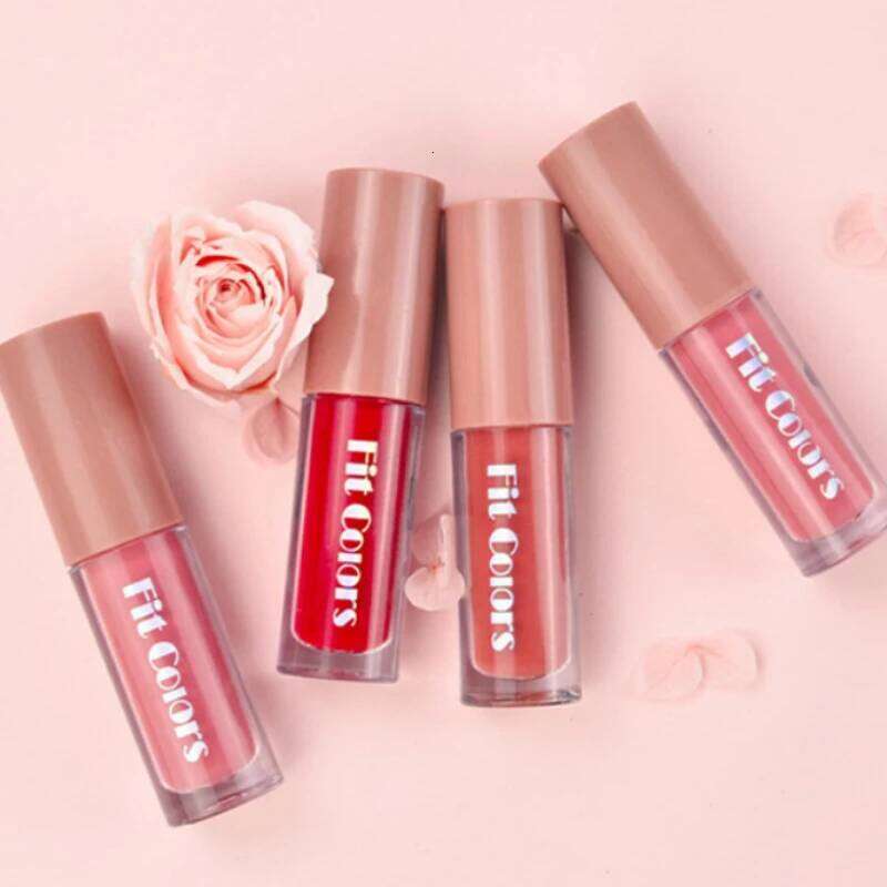 Fit Colors Velvet Set 4-Piece Non-Transfer, Diamond Finish, Long-Lasting Lip Gloss Collection H260302