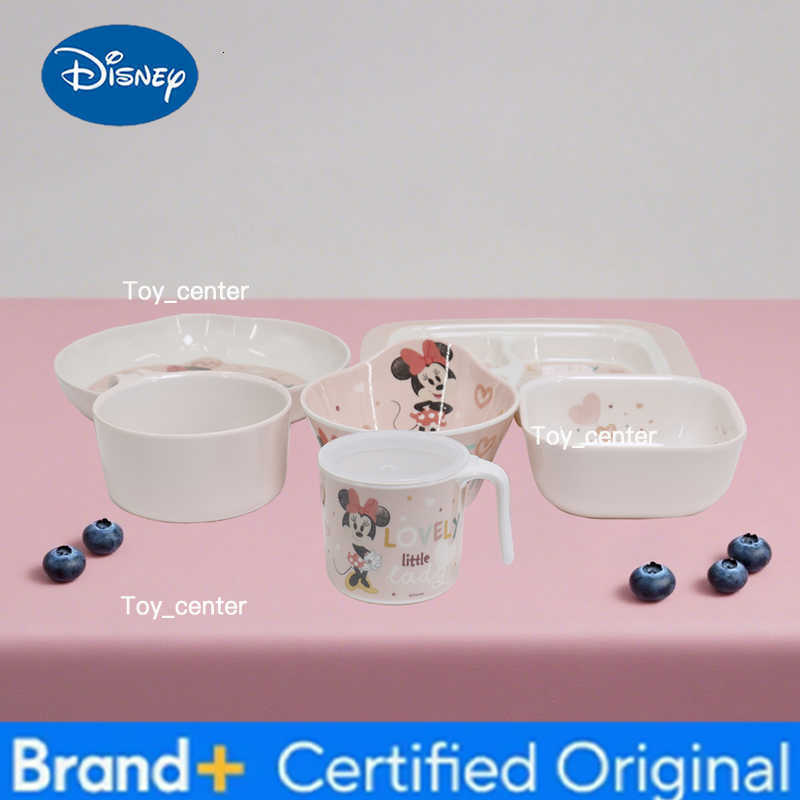 Disney 1pc Cartoon Minnie Mouse tableware Family dinner Birthday durable lovely tableware Minnie Mouse Fall resistant H260302