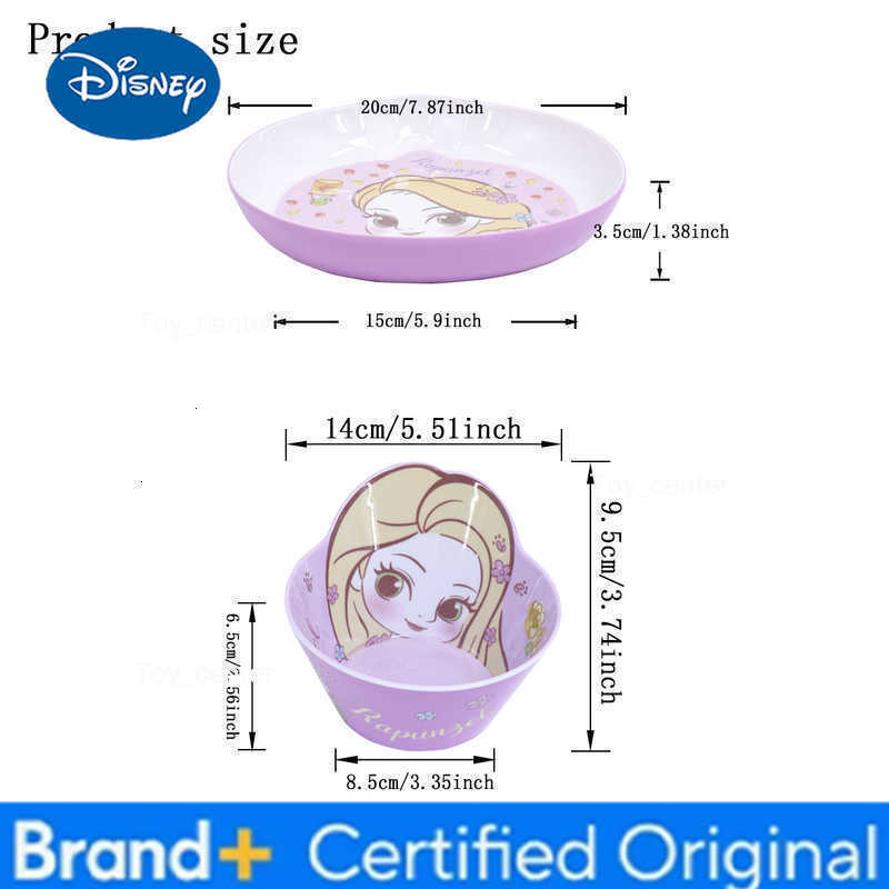 Disney 1pc Rapunzel cartoon tableware Family Dinner Birthday Party Exquisite fall resistant lovely Rapunzel tableware H260302