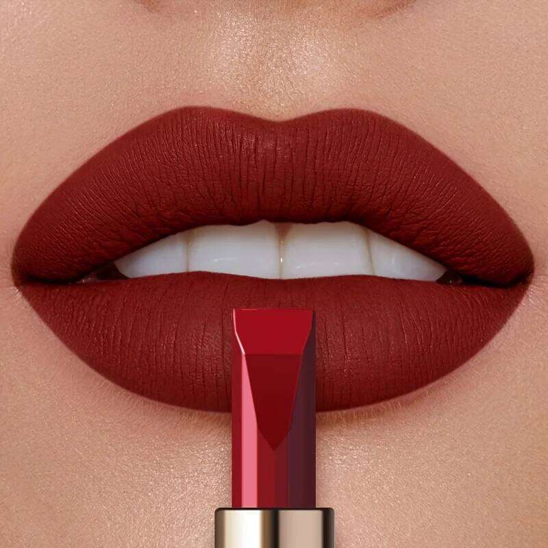 Matte Velvet Lipstick, Waterproof Long Lasting Color, Sweat Resistant Silky Lip Makeup Gift for Women H260302
