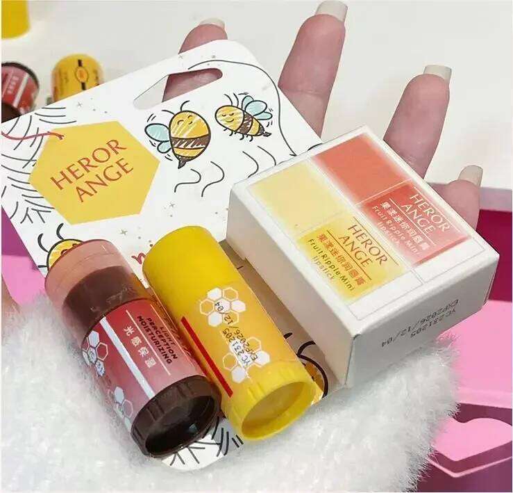 Mini Colored Lip Balm Moisturizing Fruity Jelly Lipstick Makeup Lasting Nourish Reduce Lipline Anti-drying Lips Care Cosmetics H260302
