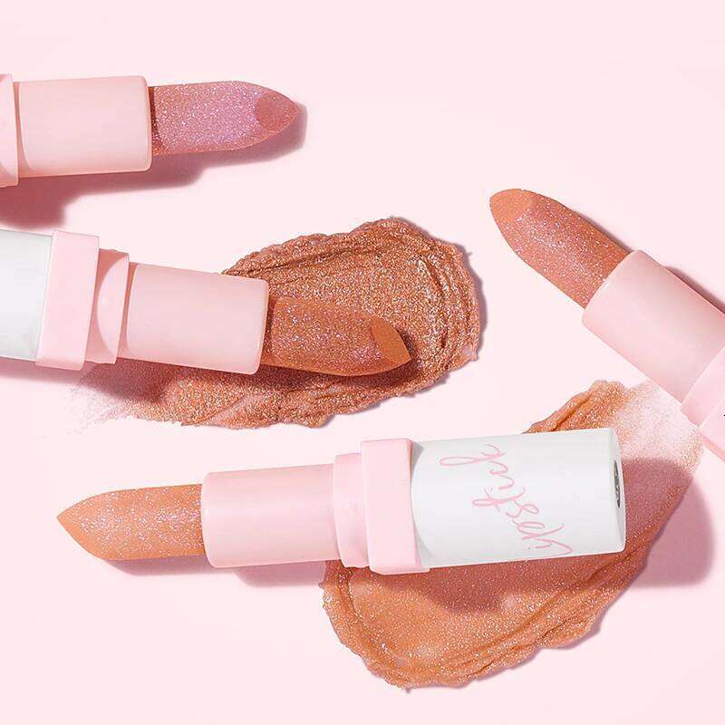 1pc, Glitter Lipstick, Sparkling Balm, Starry Shimmer, Long-Lasting, Creamy Lip Beauty Cosmetic For Lustrous & Radiant Lips H260302