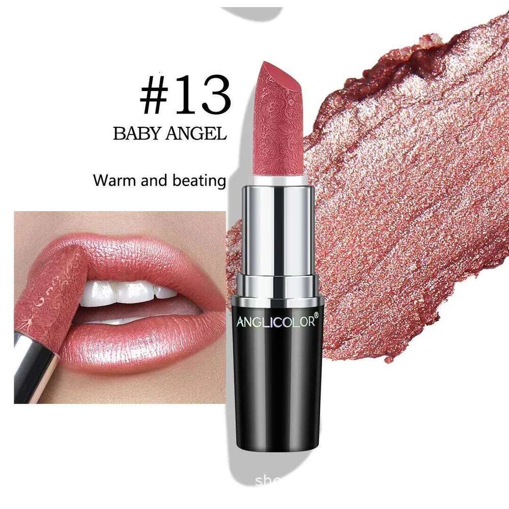Makeup Non-sticky Non-fading Lipstick Pearlescent Long-lasting Moisturizing Fine Glitter Lip Gloss Hydrating Waterproof Lips Hot H260302