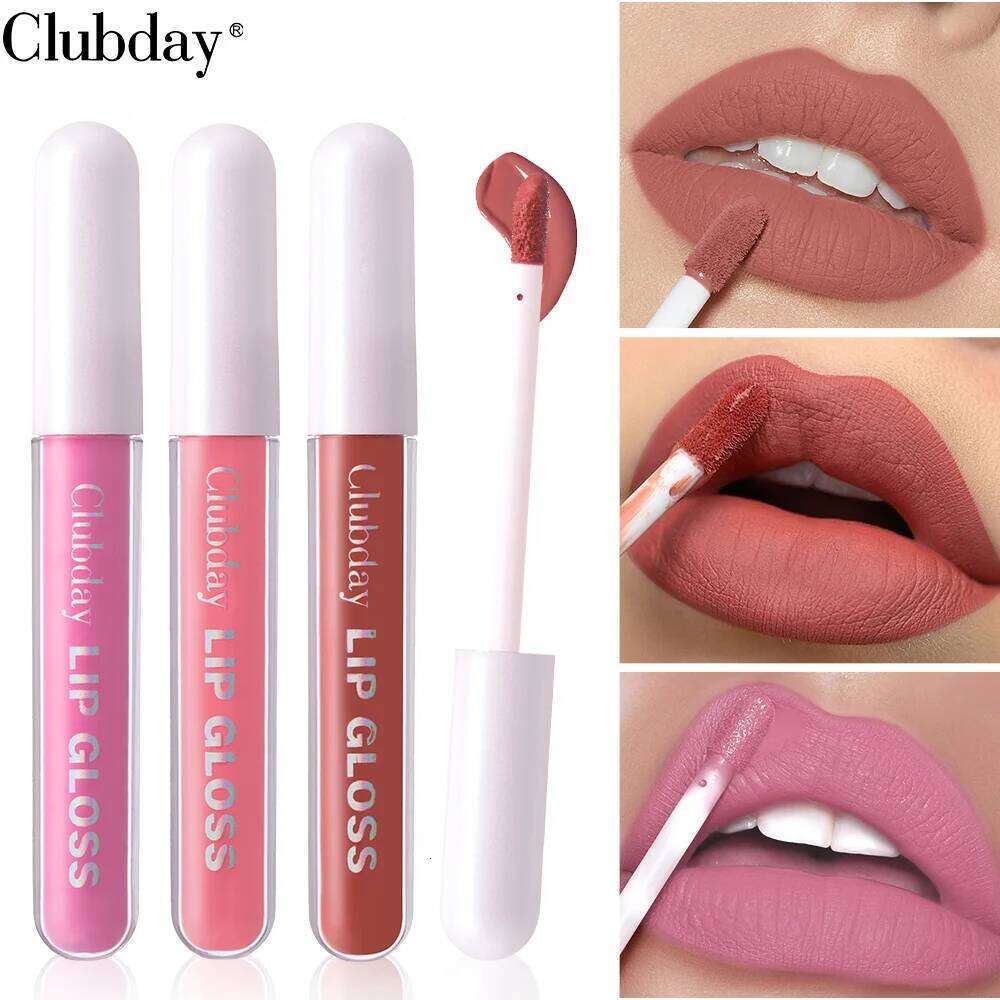Clubday 6 Colors Velvet Easy Glaze Long Lasting Waterproof Sweatproof No Color Lip Nude Matte Liquid Lipstick H260302