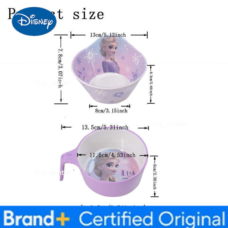 Disney 1pc cartoon Purple Elsa melamine tableware Family Dinner Birthday party outdoor dinner beautiful and durable tableware H260302