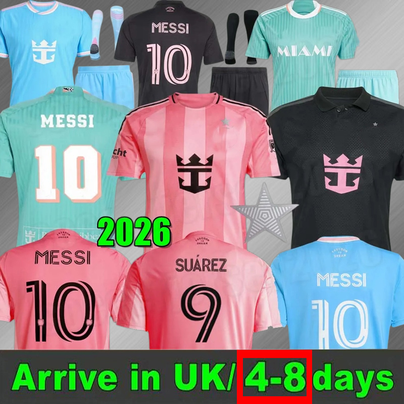 new 26 27 Inters MESSIS Soccer Jerseys Miamis SUAREZ Football Shirts 2025 2026 2027 HIGUAIN TRAPP PELLEGRINI Martinez CARRANZA PIREZ MORGAN men kids Kit Home away 888