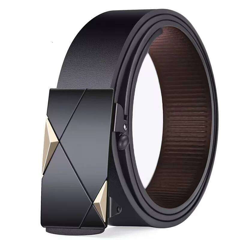 2025 New Men's Business Alloy Automatic Buckle Fashion Luxury Jeans Belt PU Leather High-Quality Straps S260228