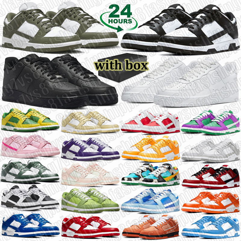 with box designer shoes men women daily outfit leather mesh Triple Black White Brown mens trainers outdoor sneakers