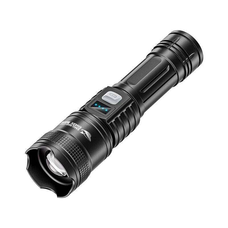 Telescopic Zoom Flashlight Strong Rechargeable Super Bright Long-range Mini Portable Home Outdoor Durable LED Light Z260301