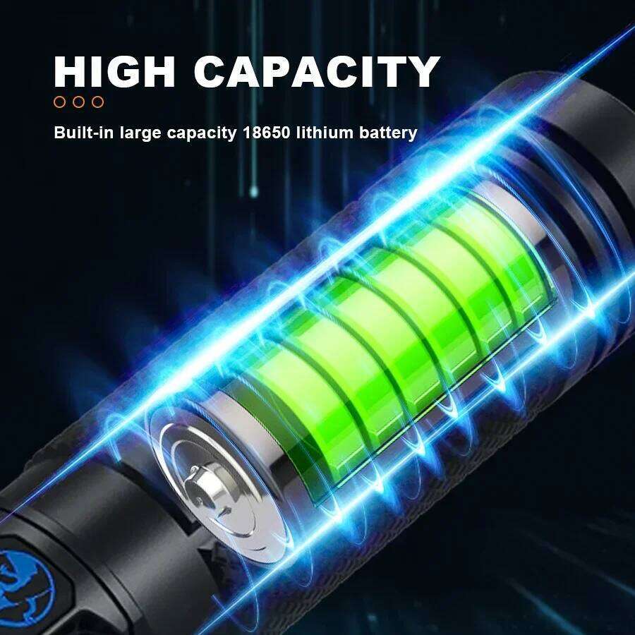 Ultra-Bright Rechargeable Flashlight, Compact & Lightweight Torch for Camping Hiking Fishing Outdoor Emergency Lighting Z260301