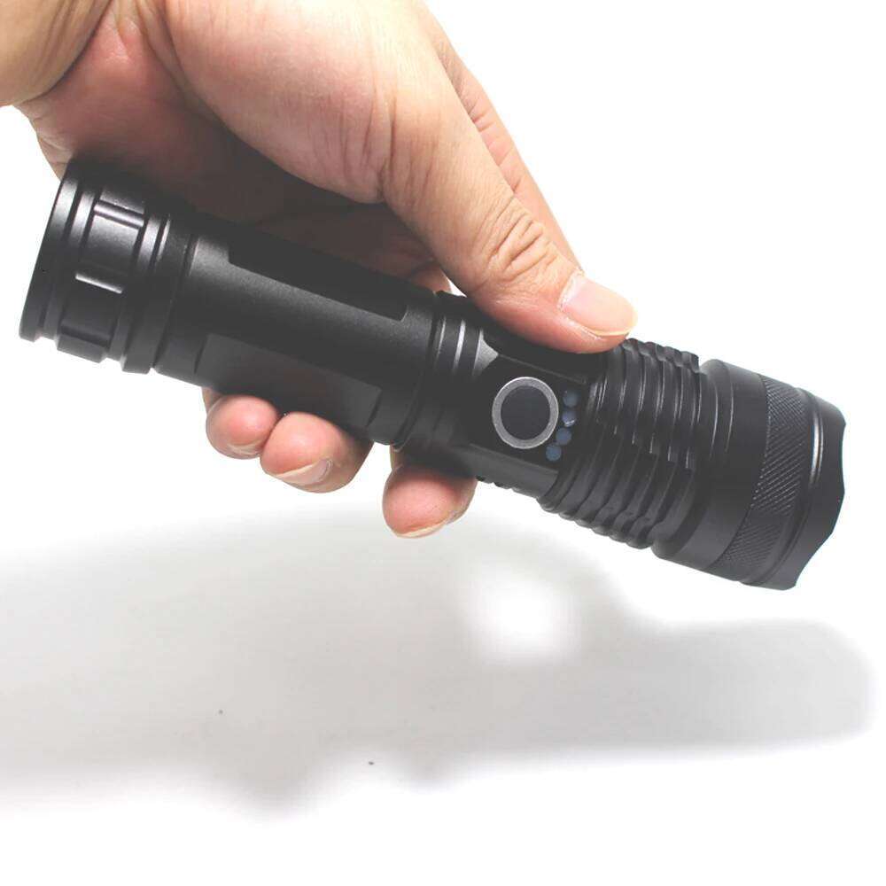 Super Bright led flashlight 5 Modes Zoom Tactical torch 18650 or 26650 Battery Best Camping, Outdoor hiking Powerful Flash Lamp Z260301