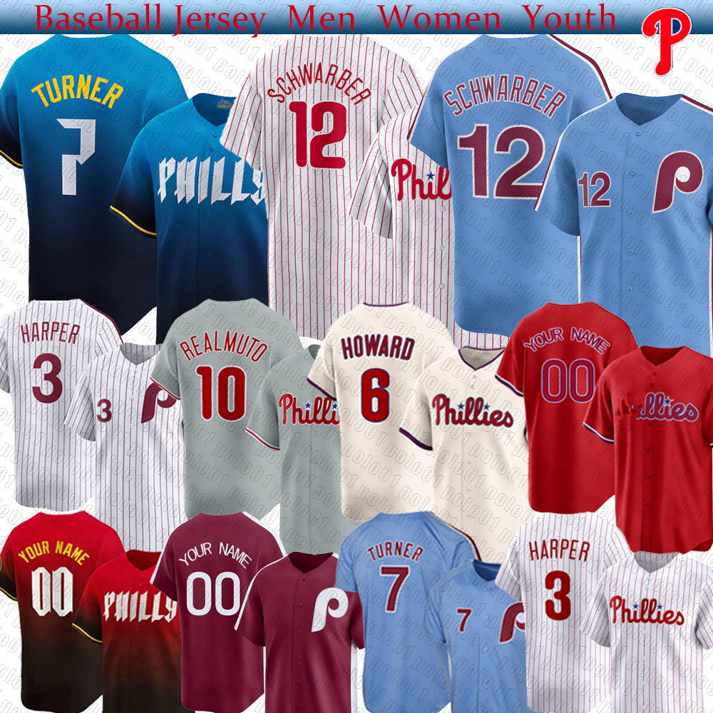 Phillies jersey Jhoan Duran Baseball Jerseys Bryce Harper Alec Bohm Trea Turner Aaron Nola Roy Halladay Bryson Stott Nick Castellanos Kyle Schwarber Brandon Marsh