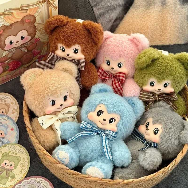 Genuine Pezzy Bears Gift Handmade Vinyl Face Plush Doll Blind Box Cute Figurine Ornament Trendy Toy Doll Birthday GiftT260302