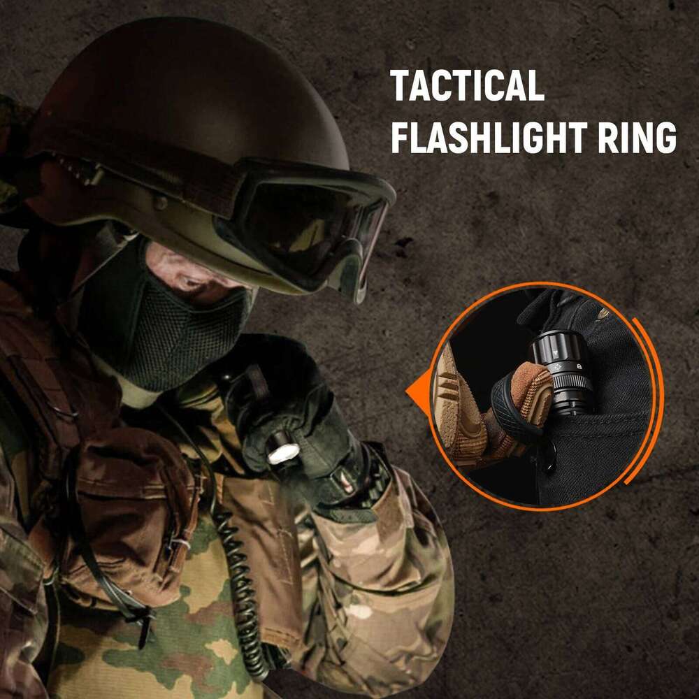 Wurkkos TD07 18350 Tactical Flashlight 1300LM 479M Long Range Rechargeable Lamp IP68 Mini Torch with Finger Ring Dual Switches Z260301