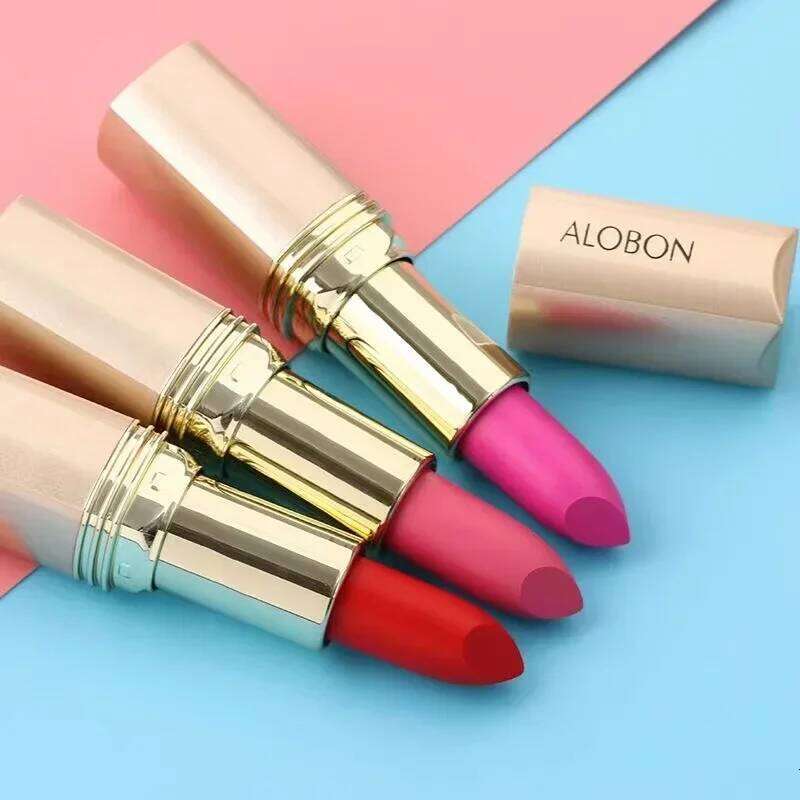 10 Colors Pink Lipstick Waterproof Matte 24 Hours Long Lasting Non-Stick Cup Red Rose Lip Tint Velvet Cosmetic Women Make Up H260302