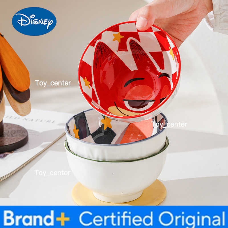 Disney Zootopia 2 Ceramic Dining Set Food Grade Underglaze Dinnerware Set Toy Story Cartoon Animal City Theme Kitchenware H260302