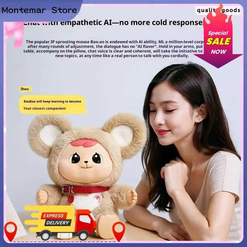 Bao-Aoai Intelligent Doll Educational Companion Chat Toy with Soothing Emotional Dialogue for Kids Holiday Christmas GiftT260302