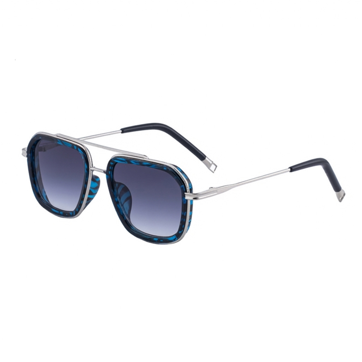 2026 New Fashion Square Frame Sunglasses Retro Double-Beam Outdoor Driving Sun Protection Glasses for Men,
