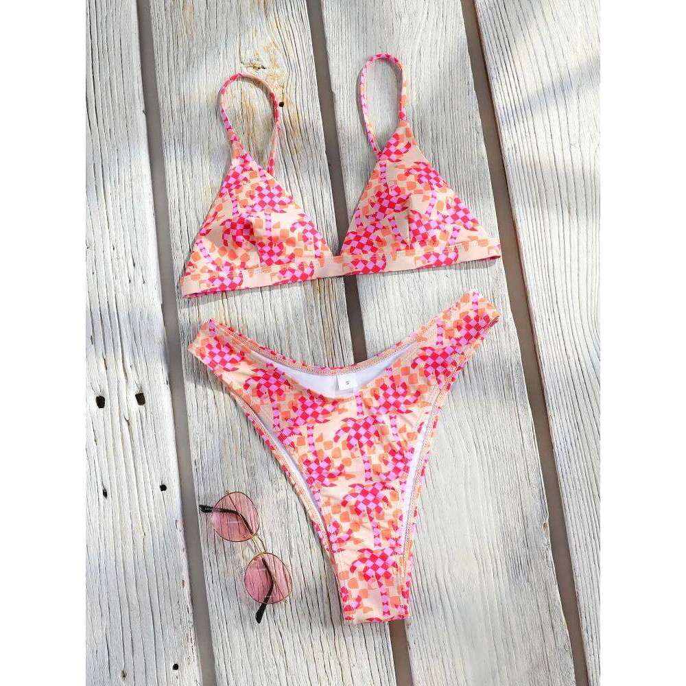 Miyouj Printed Swimwear 2025 Swimsuits Bandage Bikini Sets Summer Bikinis High Cut Biquinis New Beachwear Low Waist Swimsuit Z260301