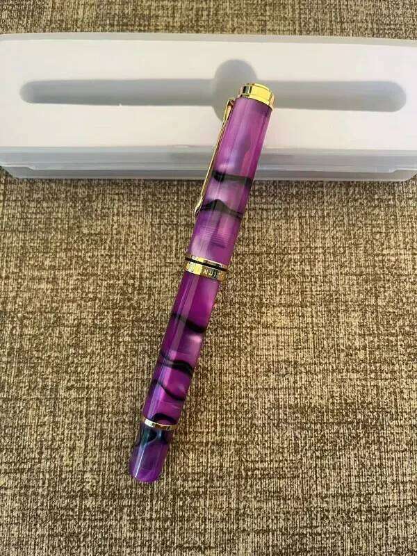 New Admok M800 Acrylic Fountain Schmidt Soft No.6/35# F/M/B 0.5/0.7MM Bock Bent Nib Inking Students Writing Gift Pen 26Y0302