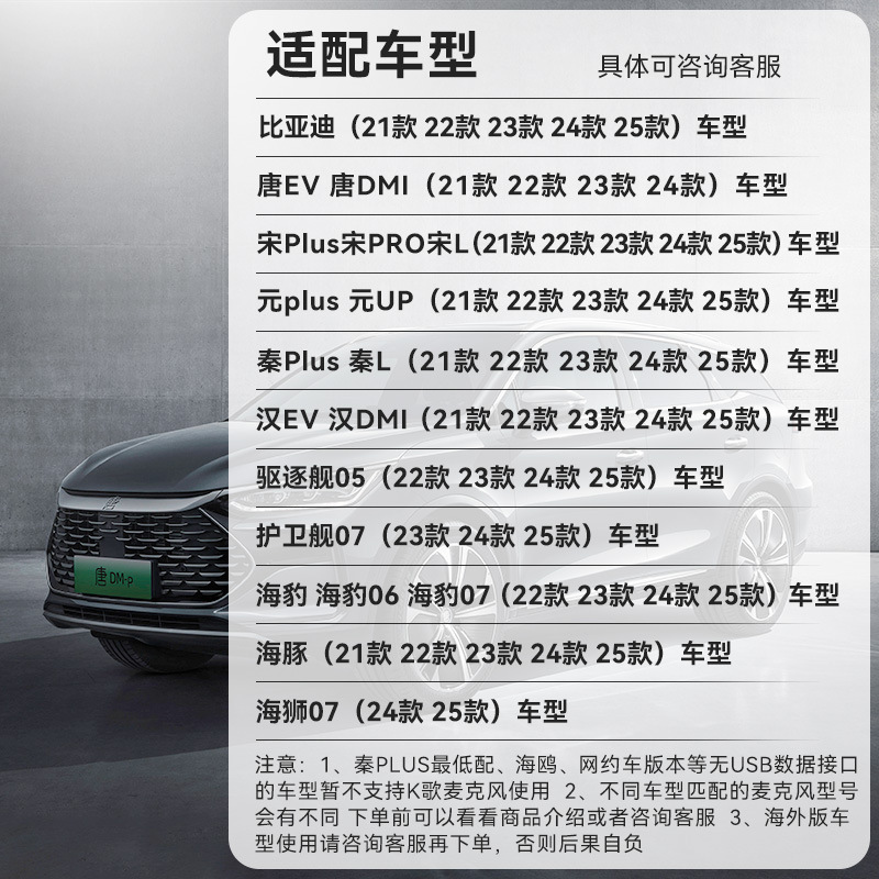 BYD DENZA Official factory Car Microphone With Receiver Karaoke for all Models Denza Original sale 251126