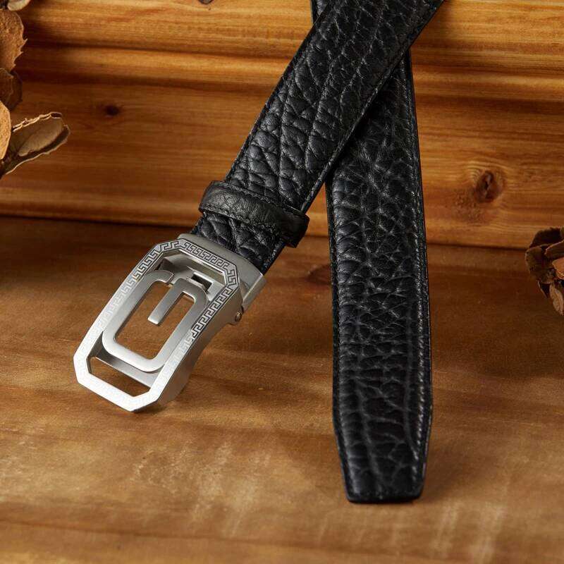 Handmade African Wild OX Jeans Men Retro Genuine Leather Stainless Steel Pin Buckle Strap Top Layer Cowhide Belt S260228