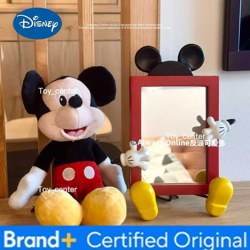 Disney Mickey Mouse Multifunctional Jewelry Rack with Mirror Creative Photo Frame Desktop Storage Organizer Home Decor H260302