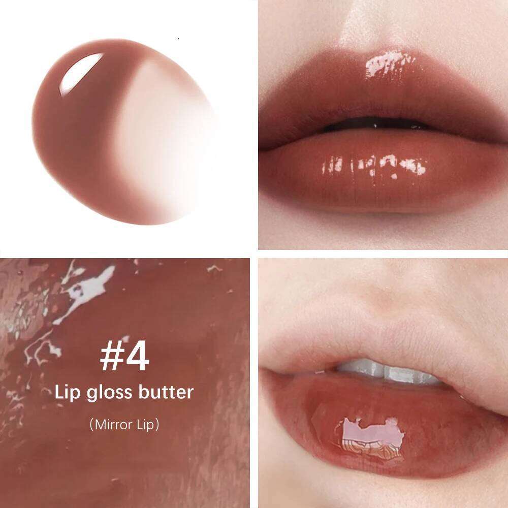 Butter Non-stick Cup Moisturizing Mirror Gloss Lasting Color glaze Dye Lip Liquid Makeup For Women 8ml H260302