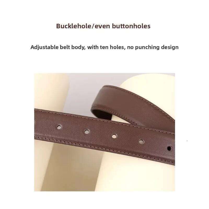 Women's Korean Style Genuine Leather Cummerbunds Female Dress Corsets Waistband Belts with Gold Buckle Decoration Narrow Belt S260228