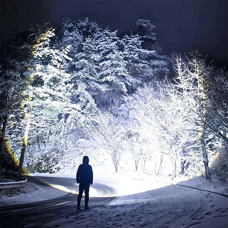 900000000LM 1000W Powerful LED Flashlight Built-in Battery USB Rechargeable Strong Light Tactical Torch Camping Hiking Lantern Z260301