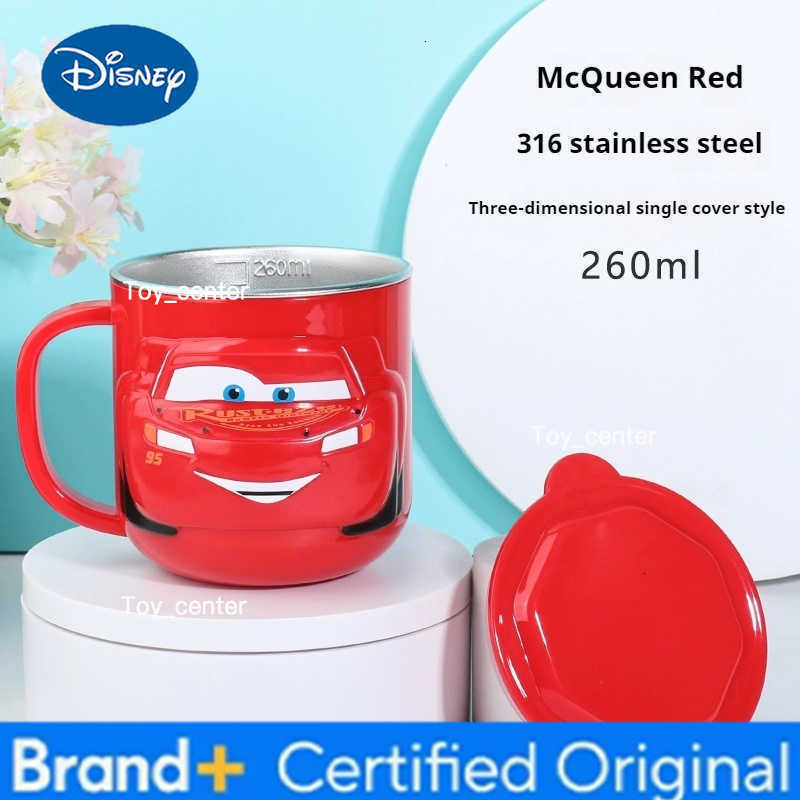 Disney Cute Cartoon Pixar Lightning Mcqueen Children Tableware Set Toddler Practice Chopsticks Cup Bowl Set ItS Gift For Kids Hot Sell H260302